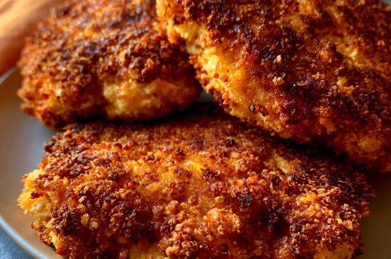 Golden Panko Chicken Cutlets