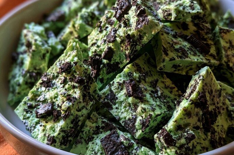 Mint Chocolate Cookie Fudge
