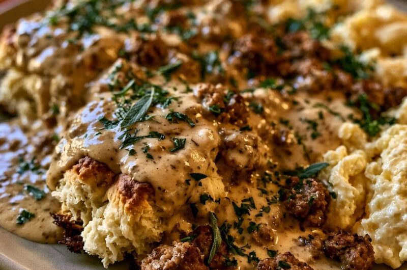 Southern Biscuits and Sausage Gravy