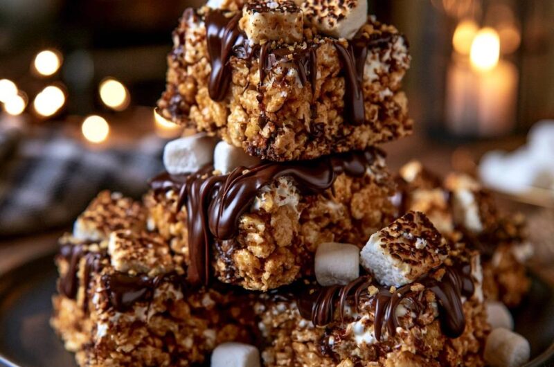 Toasted S'mores Cereal Treats
