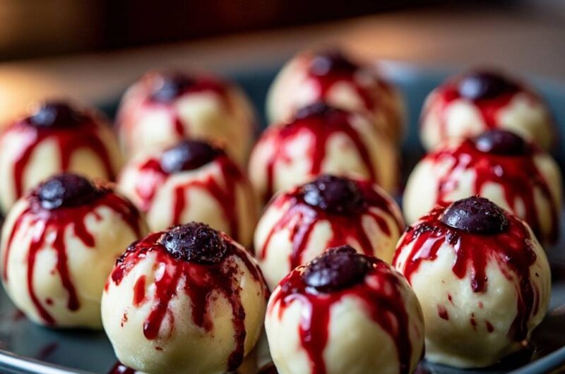 White Chocolate Blueberry Truffles