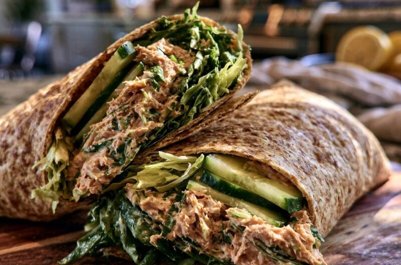 Zesty Tuna Salad Wraps