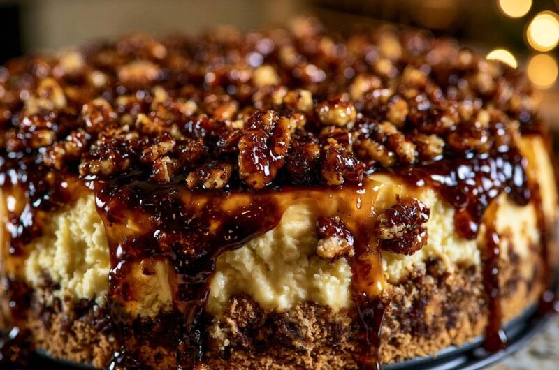 Caramel Pecan Cheesecake