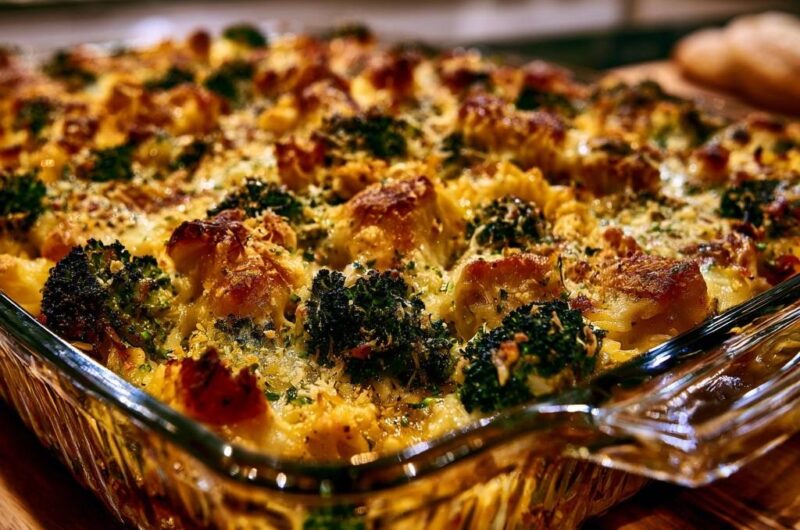Cheesy Broccoli and Chicken Casserole