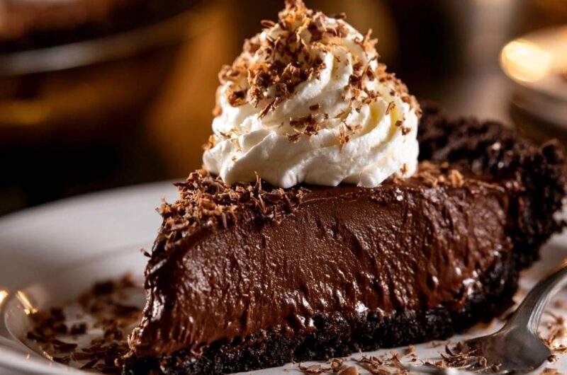 Decadent Dark Chocolate Silk Pie