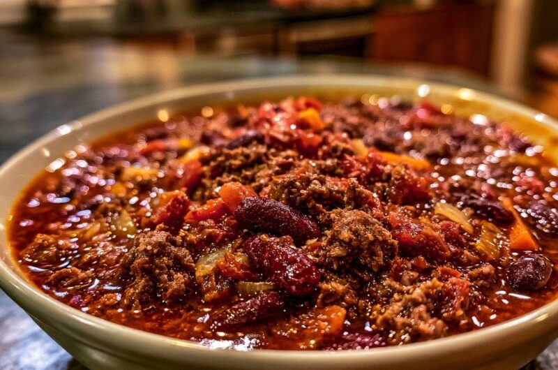 Hearty Slow-Simmered Beef Chili