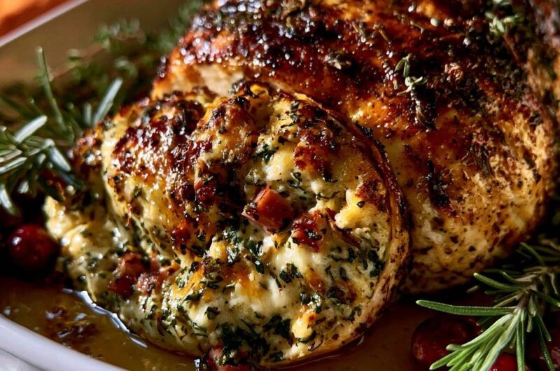 Herb-Crusted Stuffed Turkey Breast