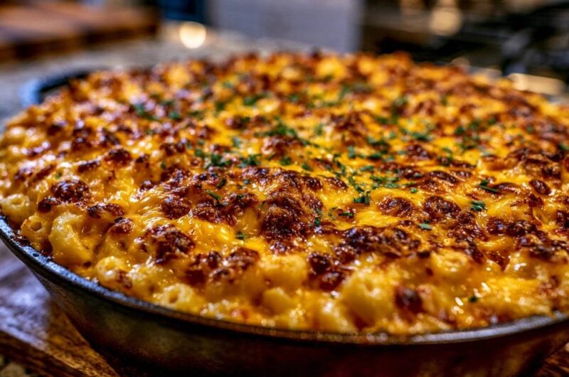 Skillet Baked Macaroni and Cheese