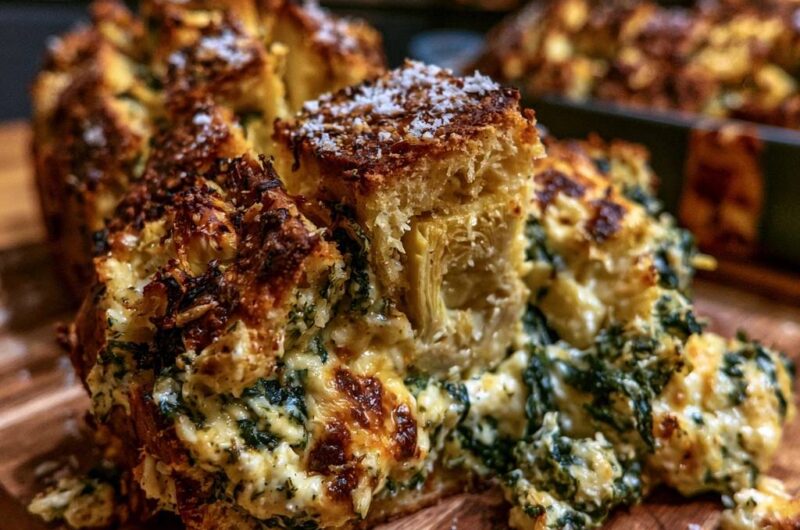 Spinach Artichoke Pull-Apart Bread