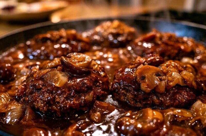 Skillet Salisbury Steak with Mushroom Gravy