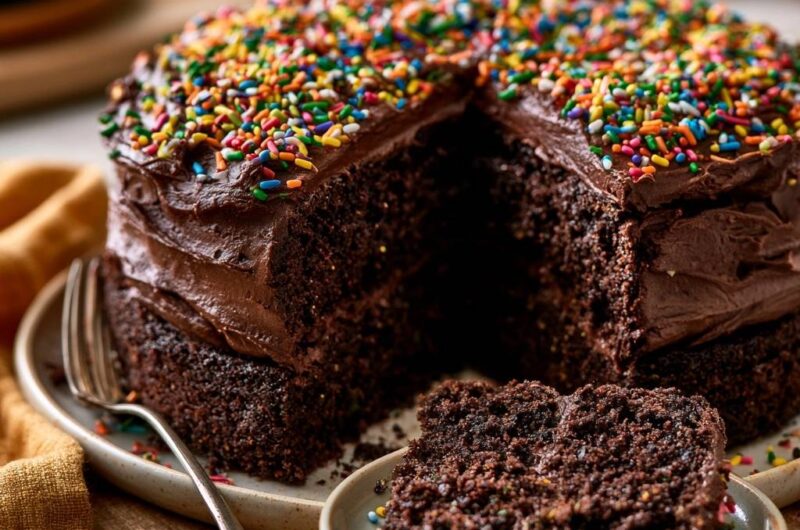 Ultimate Double Chocolate Birthday Cake