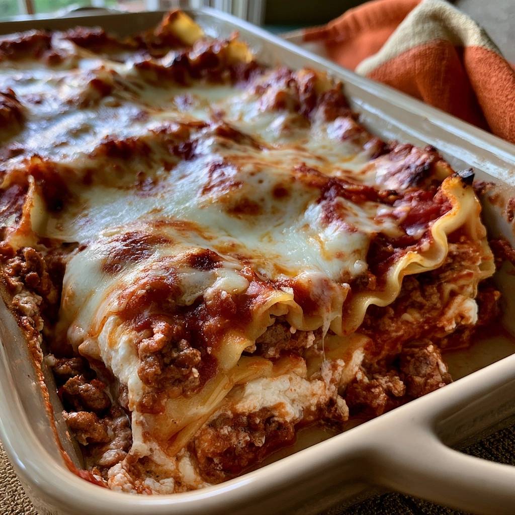 Tops Ricotta Cheese Ground Beef Lasagna with Ricotta